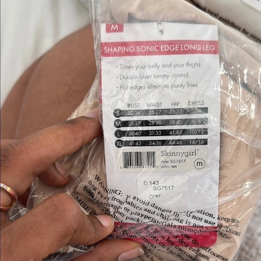 NWT SKINNY GIRL Seamless High-Waist Shapewear thigh - Cream/nude size Medium - Picture 3 of 5